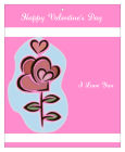 Top and Bottom Valentine Big Rectangle Favor Tag 3.25x4